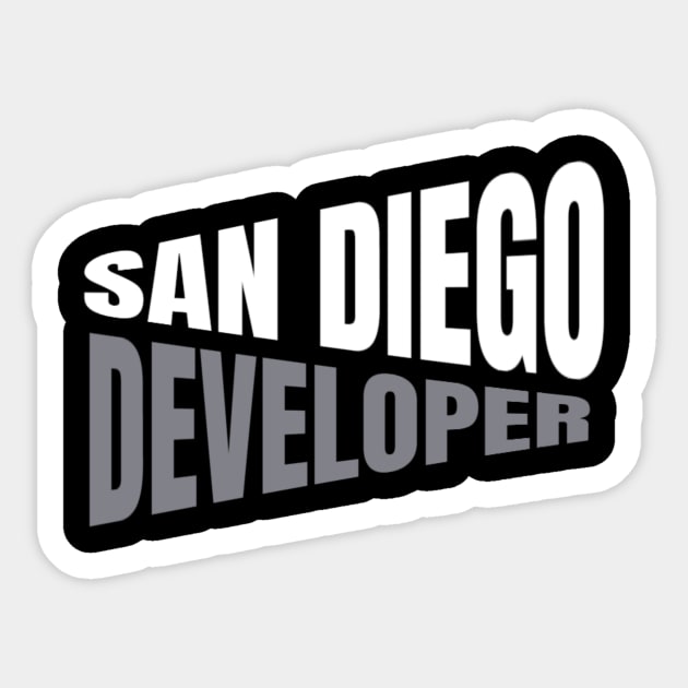 San Diego Developer Shirt for Men and Women Sticker by TeesByJay